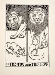 Le Renard et le Lion, des Cent fables d