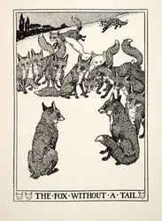 Le Renard sans queue, tiré de Cent fables d