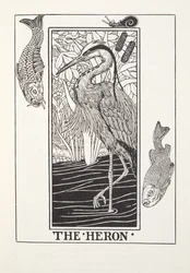 Le héron, des Fables de Fontaine, pub. 1905