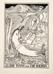 Le Thon et le Dauphin, de Cent Fables d