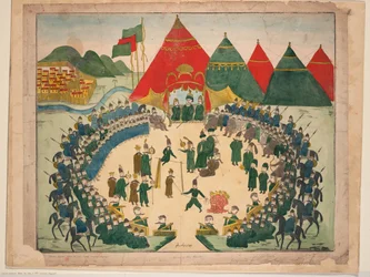 Exécution en présence du chah de Perse