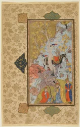 Iskandar rend visite à un ermite, Shiraz, Iran, c.1580-1600