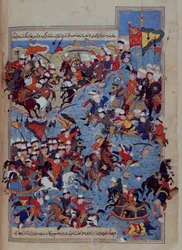 Bataille entre Timur et Tuqtamish Khan en 1395, du 