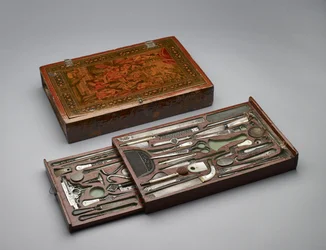 Trousse à outils représentant la Sainte Famille, c.1830