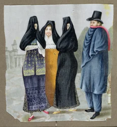 Dans les rues de Lima, vers 1820