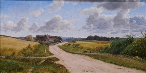Route de campagne sur la Zélande
