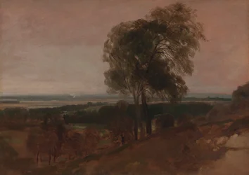 Étude de paysage au coucher du soleil
