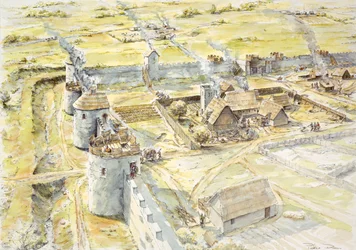 Château de Portchester, fin du 10ème siècle, c1990-2010