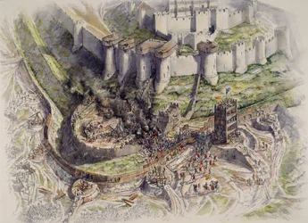 Siège du château de Douvres, Kent, 1216 vers 1995-2006