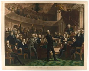 Le Sénat des États-Unis, a.d. 1850, pub. c. 1855