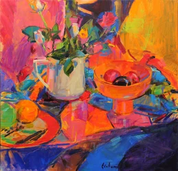 Nature morte avec bol de Bloomingdales