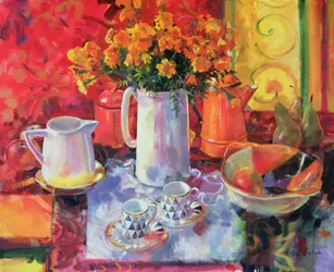 Reflets sur la table