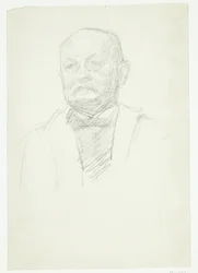 Portrait du peintre Kristian Zahrtman. Buste