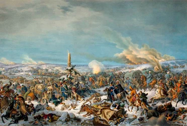 Traversée de la rivière Bérézina, Russie, 27 novembre 1812
