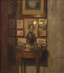 Intérieur avec un samovar. Soir