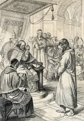 Querelle des investitures, pénitence de Canossa : À Canossa, l