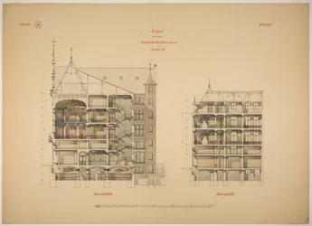 Rathskeller Neubau, Halle (Saale), Saxe-Anhalt, Allemagne, Deux sections