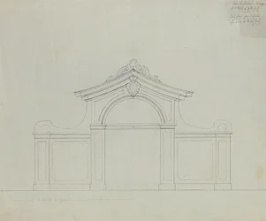 Fontaine dans le jardin de pêchers du Belvédère supérieur