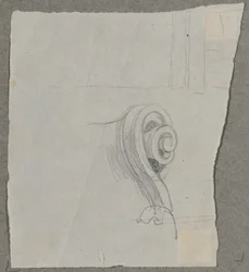 Fontaine dans le jardin de pêchers du Belvédère supérieur : détail