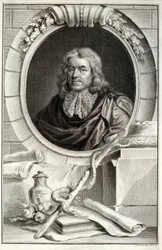 Thomas Sydenham, gravé par Jacobus Houbraken (1698-1780) publié à Amsterdam, 1746