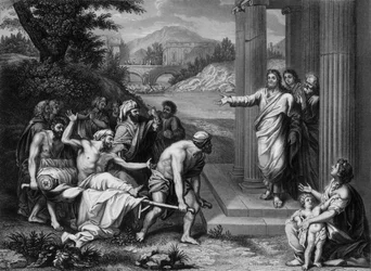 Alors il dit au paralytique : Lève-toi, prends ton lit..., milieu-fin du 19ème siècle
