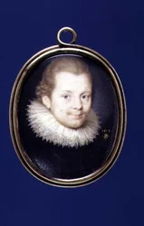 PD.12-1955 Portrait miniature de Sir Kenelm Digby (1600-65) 1619