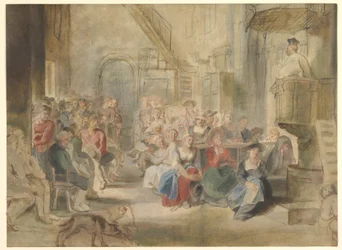 Un sermon dans une église de village
