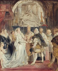 Le mariage « in procuratione » (esquisse pour le cycle des Médicis)