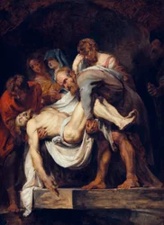Français :  La mise au tombeau La mise au tombeau