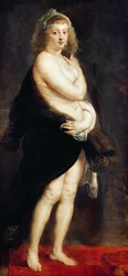 Hélène Fourment enveloppée de fourrure, 1636-38
