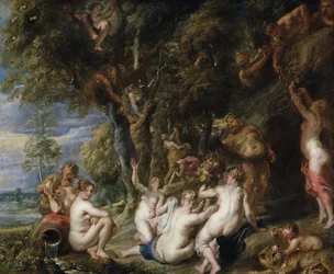 Nymphes et satyres, vers 1615