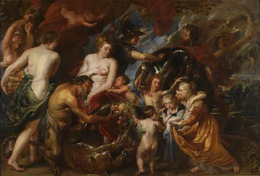 La Paix et la Guerre, Minerve protégeant la Paix de Mars