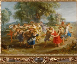 Danse des paysans, vers 1630 (peinture sur bois)