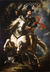 Portrait de Giò Carlo Doria à cheval