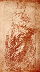 Étude de robe pour une dame