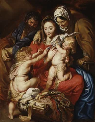 La Sainte Famille avec Sainte Élisabeth, Saint Jean et une colombe, c.1608-9