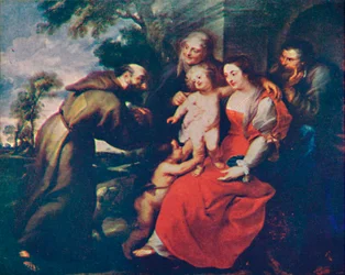La Sainte Famille avec les saints François et Anne et le petit saint Jean-Baptiste, vers 1630