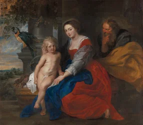 La Sainte Famille avec le perroquet