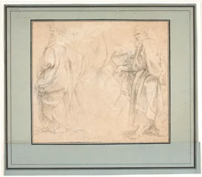 Deux études pour Saint André et une étude pour un ancien prêtre (Melchisédech ?)