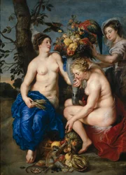 Cérès avec deux nymphes