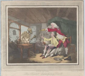 Le docteur renvoyant la mort, 1785