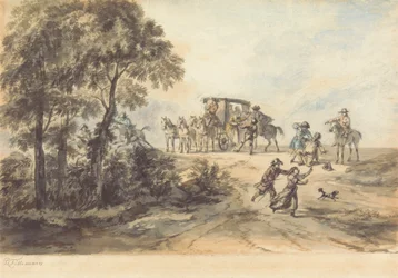 Coche et bandit de grand chemin