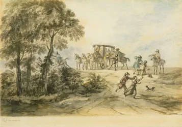Coche et bandit de grand chemin