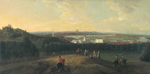 Londres depuis Greenwich Park, 1718