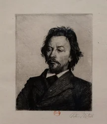 Portrait de Vilhelm Hammershoi, vers 1899