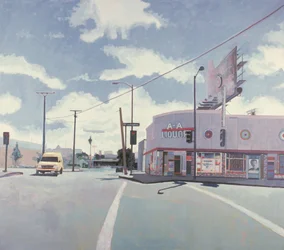 AA Liquor Store, Los Angeles, 2001 (huile sur toile)