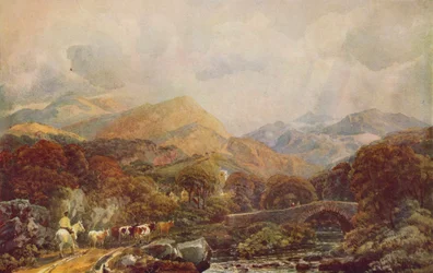 Paysage montagneux, 19e siècle