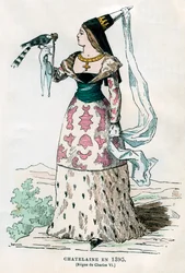 Dame du manoir du temps de Charles VI de France, 1395 1882-1884