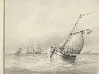 Voiliers en mer