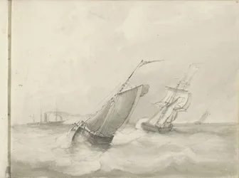 Voiliers en mer